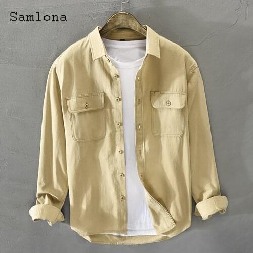 Мужские классические рубашки Samlona China At AliExpress
