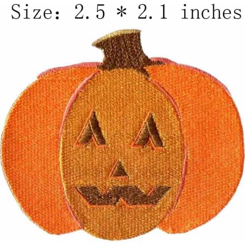 The Pumpkin Face 2.5"wide embroidery for beaded applique/fallout/anarchy