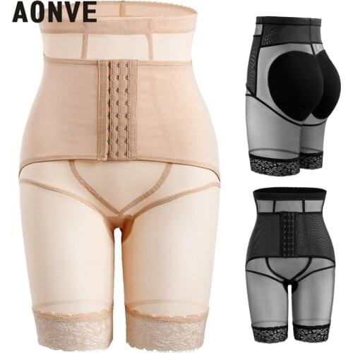 Women Push-up Panties High Waist Body Shapewear Women Butt lifter Sheathing Panties Black Underwear Slimming Belly Waist Belt