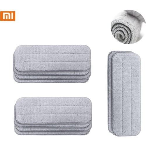Xiaomi Mijia Deerma Replace Mop for Mi Mijia Water Spray Mop 360 Rotating Cleaning Cloth Head Wooden Carbon Fiber Cloth C2