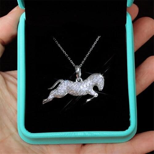 YOUHAOCC Personality Creative Pony Clavicle Necklace Female Charm Design Pendant All-match Fashion Accessories Ladies Jewelry