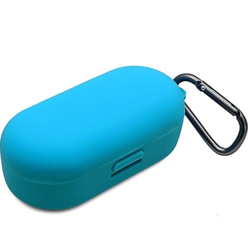Protective Washable Dustproof Shockproof Silicone Case Skin Cover Bag for Bose Sport Wireless Earbuds With Carabiner Keychain