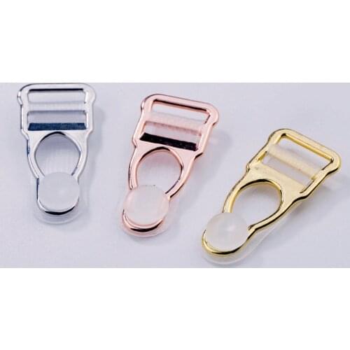 Free shipping 20pcs / lot high quality nickel plated alloy suspender clip garter belt clips 12mm Women Plastic Leg Garter Grips