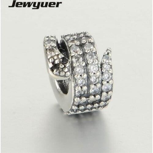 Summer collection Sparking Snake charms 925 Sterling Silver animals charm Fit bead Bracelet DIY for women fine jewelry BE262