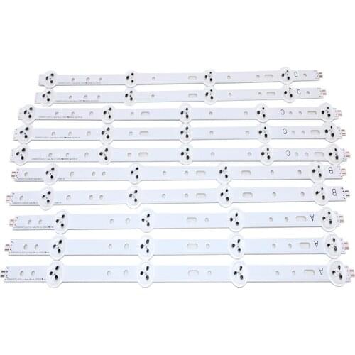 10pcs LED backlight Strip SVS400A73 SVS400A79_4LED 5LED ABCD Type for Samsung 40D1333B 40L1333B 40PFL3208T 40PFL3108T LTA400HM23