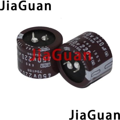 2pcs new NIPPON KMQ 450V220UF 35X25mm NCC electrolytic capacitor 220UF/450V CHEMI-CON kmq 220UF 450V