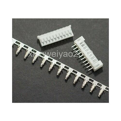50 sets PH2.0 2.0mm 10P 10Pin Straight Pin Header+Terminal+Housing Connector