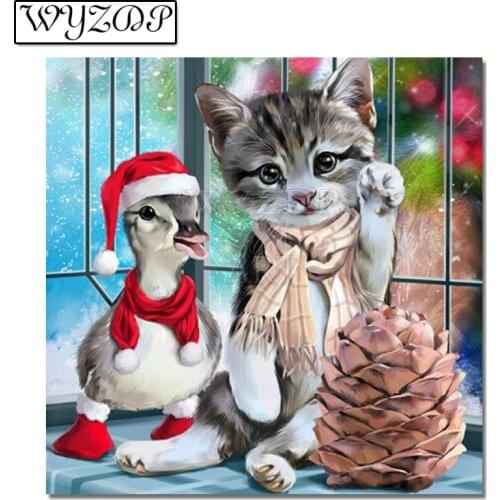 5D Diamond painting Animal Picture Full Square/Round Diamond Embroidery Cross stitch Christmas gifts Kits Home decor 20210807