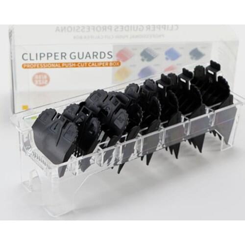 8PCS Universal Hair Clipper Plastic Trimmer Cutting Guides Guards Limit Combs Kit Replacement For Wahl Attachment