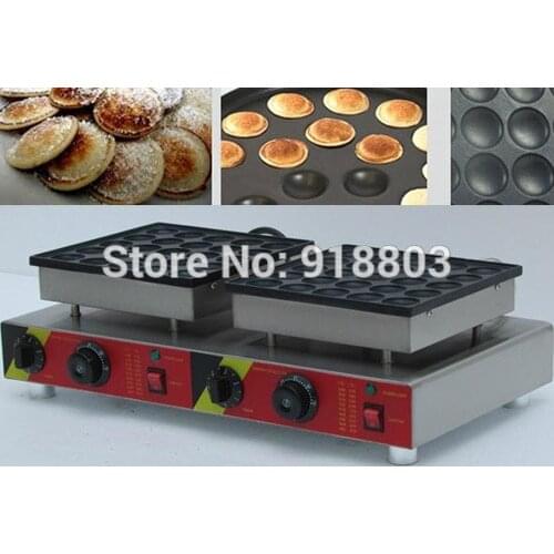 Commercial Use Non-stick 50pcs 110v 220v Electric Dutch Mini Pancakes Poffertjes Machine Baker Maker Iron Mold Pan