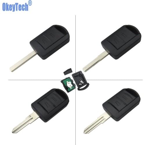 OkeyTech Car Remote Key for Opel Vauxhall Meriva Agila Astra H J G Corsa D Vectra C 433Mhz ID40 Chip HU100/HU43/HU46/YM28 Blade