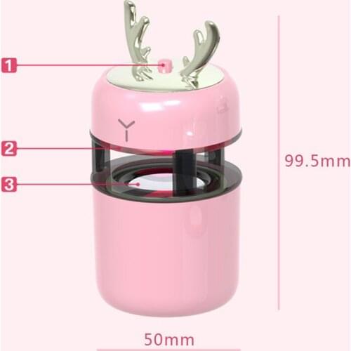 TWS Bluetooth Speaker Wireless Music Portable with Deer Buck Horn Antlers For Girl Boy Children Birthday Christmas Gift