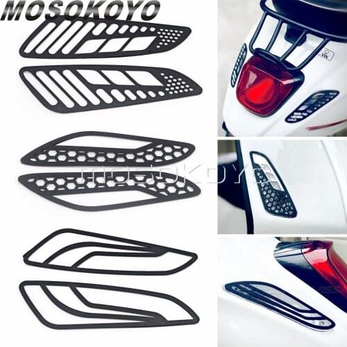 Retro Front & Rear Turn Signal Lights Indicator Case Net Cover for Vespa Sprint Primavera 150 All Year Turning Light Cover Guard