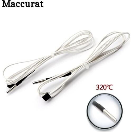 1pc 3D printer parts HT-100K ntc thermistor Temperature Sensor 100K Ohm NTC 3950 with Cable for High Temperature Filament 1/2M