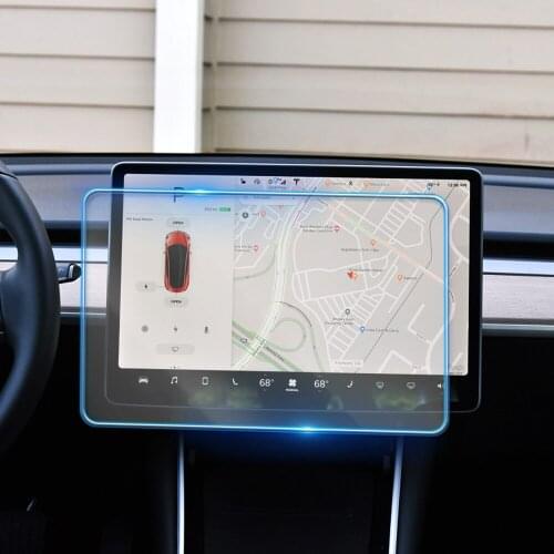 For Tesla Model 3 2016-2021 Multimedia Video GPS Navigation LCD Screen Tempered Glass Protective Film Anti Scratch Accessories
