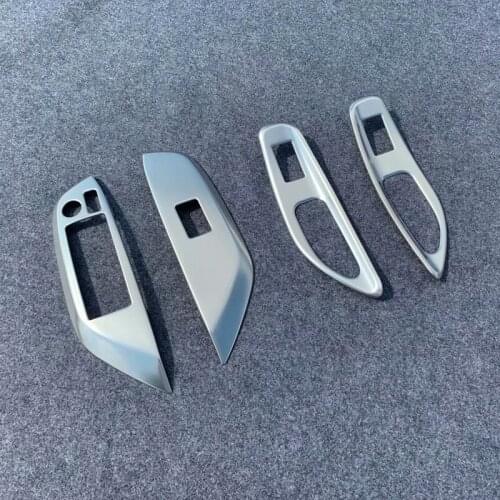 For Toyota YARiS Cross 2020 Japan Version Interior Window Switch Lift Button Stainless Steel Panel Cover Decoration Protector