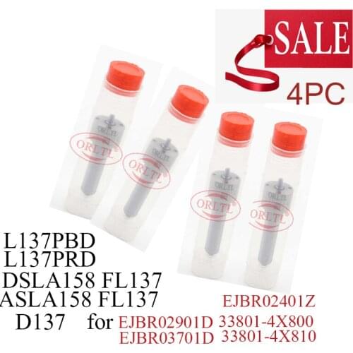 4 pieces Injector Nozzle L137PBD L137PRD DSLA158FL137 ASLA158FL137 D137 L 137 PBD For ME RCEDES-BENZ EJBR02901D EJBR02401Z