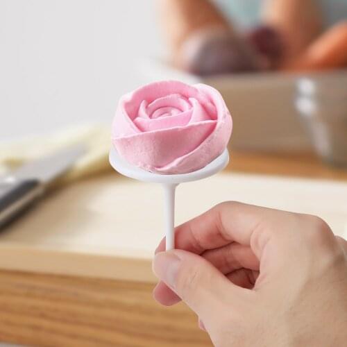 HILIFE 4pcs/set Removable Ice Cream Cake DIY Decorating Tools Plastic Piping Nail Cake Flower Nails Baking Piping Stands Tools