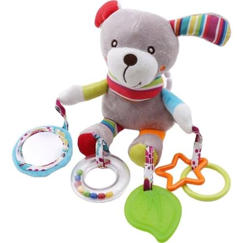 New Born Baby Rattle Toys Soft PP Cotton Stuffed Toys Gift Baby Stroller Toys Bell Bed Stroller Hanging Bell Educational Toys