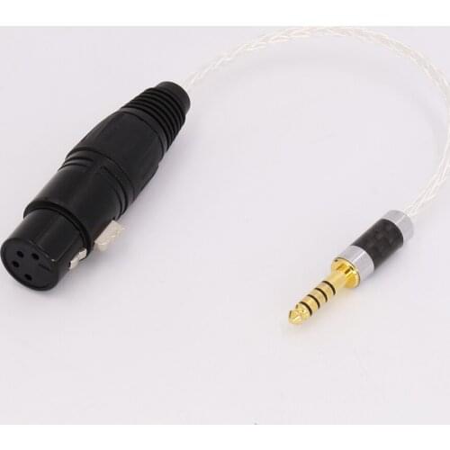 20cm 8" 4.4mm Headphone to 4 Pin XLR Female Aux Cable TRRRS Audio Jack for Sony NW WM1Z WM1A PHA-2a zx300 cable