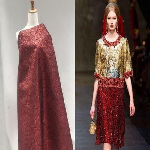 Red checkerboard, pearl light, shining color,knitting magic reflective Sequin, pu leather fabric dress diy textiles fabric,D149