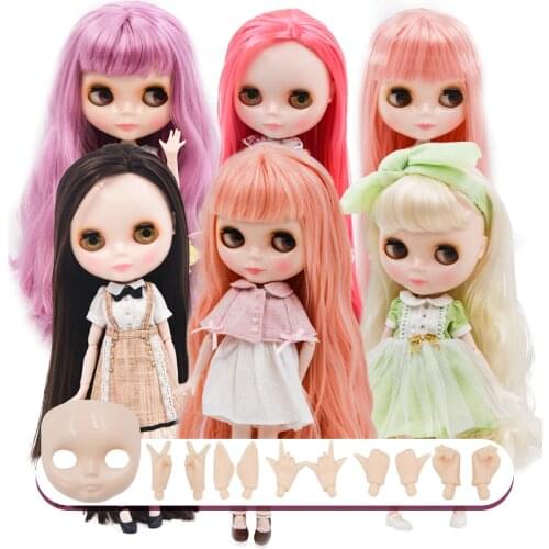 Neo Blyth Doll NBL Customized Shiny Face,1/6 BJD Ball Jointed Doll Ob24 Doll Blyth for Girl, Toys for Children NBL01-13