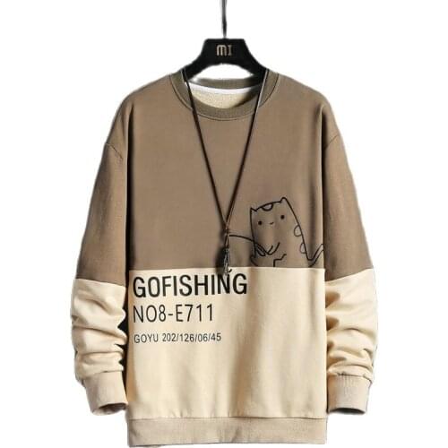 Men woman Fleece Sweatshirts Harajuku Loose Round Neck Sweatshirt Plus Size Students Trend Students Hoodie Pullover M- 5XL