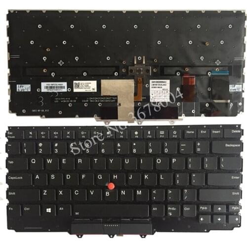New US keyboard for Lenovo IBM ThinkPad X1 yoga 2nd 2017 US laptop keyboard Black Backlit