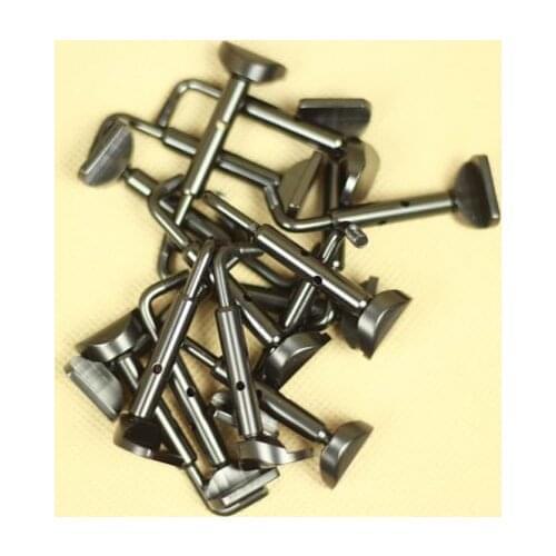 Wholesale 50 Pairs Hook Style 4/4 Violin Fiddle BLACK Chinrest Clamp Parts Accessories
