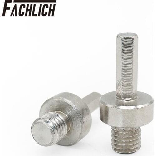 Fachlich 2units Adapter for Grinding Disc Change thread converter for M14 male thread to Hexagon Shank Diamond core bits