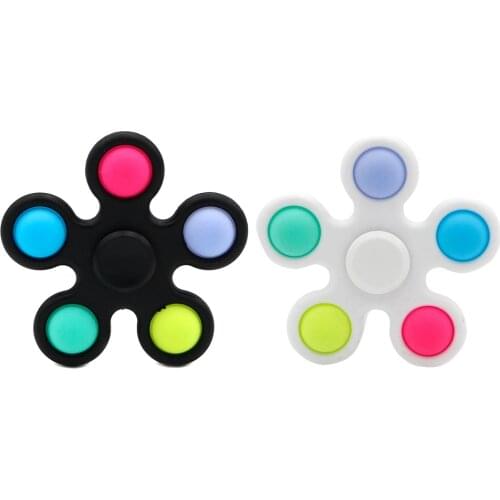 Kids Simple Dimple Finger Bubble Baby Sensory Training Toys Kids Pressing Plate Decompression Fingertip Gyro Decompression#20