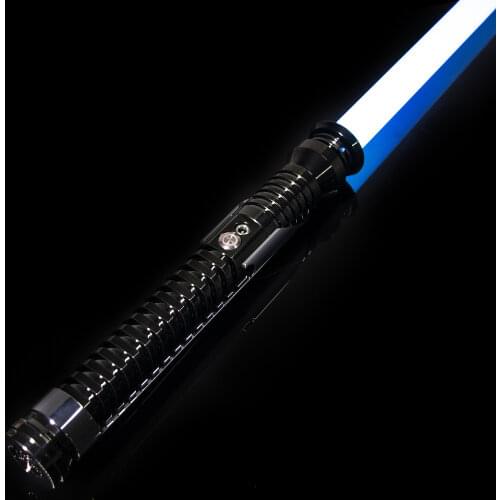 DamienSaber RGB Black Lightsaber Smooth Swing Xeno Pixel Light Saber With LED Infinite Color Changing Volume Sound Adjustment