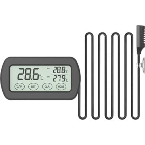 Incubator Thermometer Hygrometer Max Min Temperature Humidity Monitor with Probe 203C