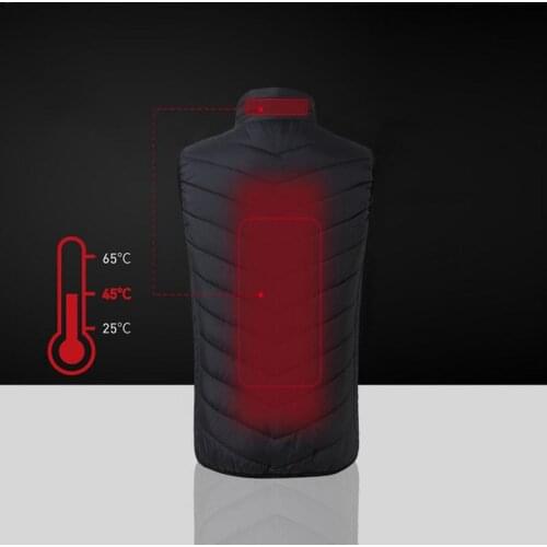Outdoor Sports Fishing Graphene Electric Heated Vest USB Security Intelligent Constant Temperature Heating Vest