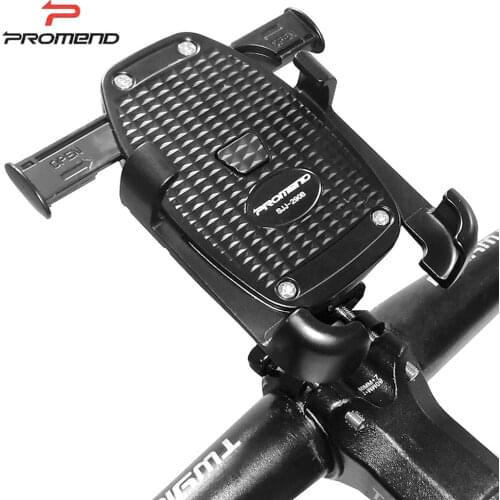 Promend Aluminum Alloy Bike Mobile Phone Holder Adjustable Bicycle Phone Holder Waterproof MTB Phone Stand Bike Accessories