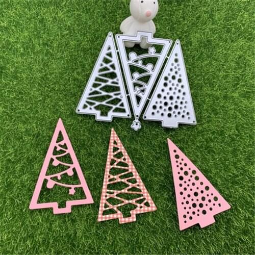 Christmas tree Cutout Metal Cutting Dies Stencils Die Cut for DIY Scrapbooking Album Paper Card Embossing