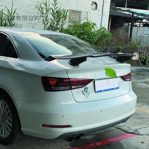 For Audi a3 high quality Carbon Fiber rear boot Wing Spoiler Rear Roof Spoiler Wing Trunk Lip Boot Cover