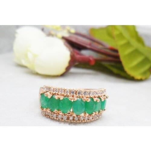 925 sterling silver Emerald Rings gift for women jewelry emerald Wedding ring square Emerald open rings Fine Jewelry j030401agml