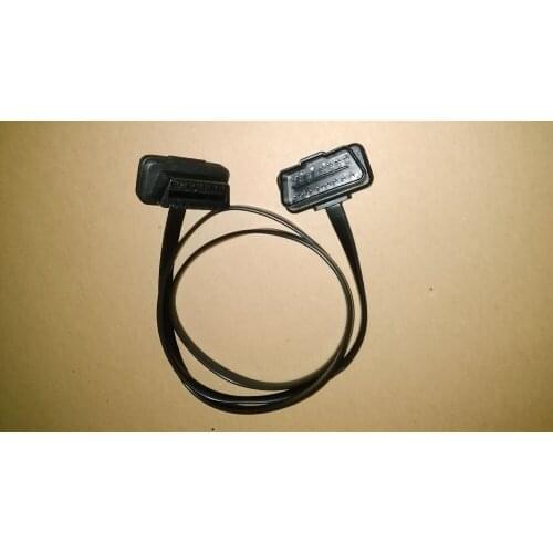 1.5m Elbow Flat Thin as Noodle OBD2 16 PIN Male to Female Adapter Car Diagnostic Cable Extension Connector 16P