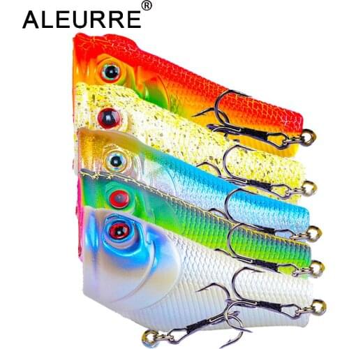 1pcs 5cm 8g Small Popper Fishing lure Crankbait Iscas Artificial Wobblers ABS Hard Bait Pesca Bass Carp Pike Fishing Tackle