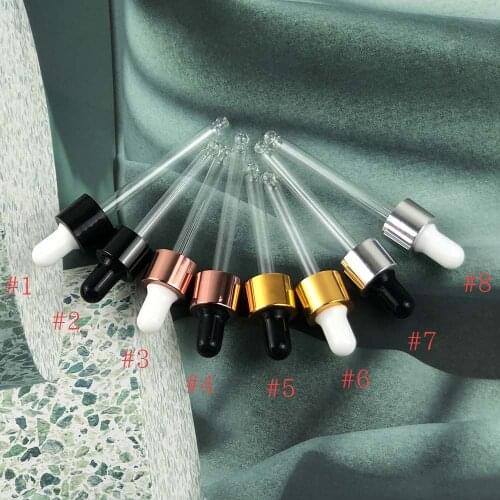 100pcs Dropper cap Bottle Cap Piepette Dropper Glass Piepette Essential Oil supply(supplies) For 18mm neck size