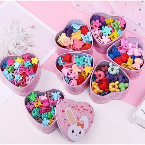 15pcs/Set Girls Cute Colorful Cartoon Small Hair Claws Lovely Children Gifts Hair Clips Headband Kids Fashion Hair Accessories