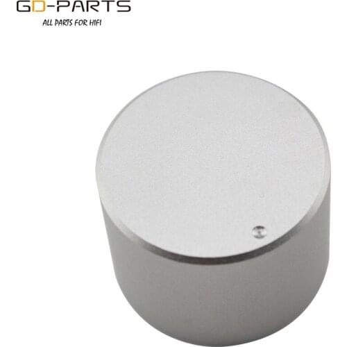 30x22 Silver Machined Solid Aluminum Potentiometer Knob DAC Turntable CD AMP Sound Control 6mm Shaft 1PC