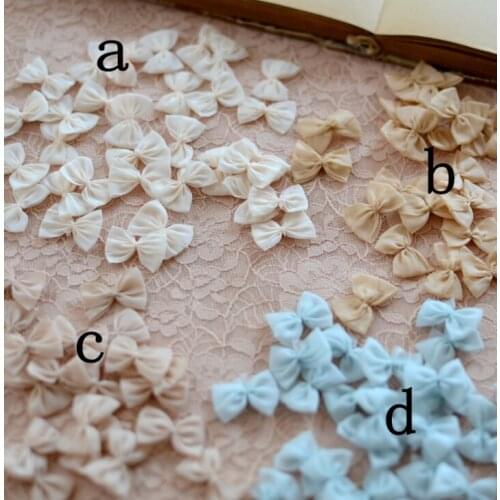40 PCS Little Baby Hair Grosgrain Ribbon Bow Baby Boutique Accessories Lace Bow Flowers Embellishment