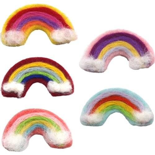 5 Pcs DIY Handmade Baby Felt Rainbow Home Party Decorations Photography Props J60B