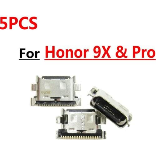 5pcs New Micro USB Plug Charging Port Connector Socket For Huawei Honor 9X Pro