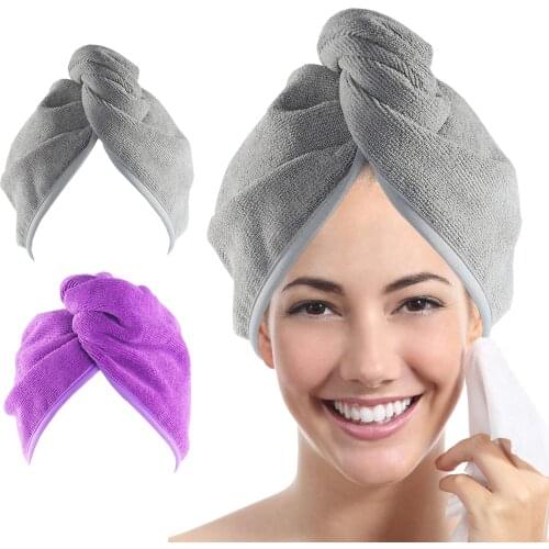 Fast Hair Drying Lady Bath Towel Microfiber Bath Towel For Woman Household Bathing ToolsBath Wrap Hat Quick Cap Turban