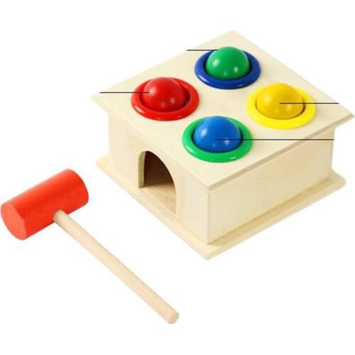 Wooden Hammer Flying Ball Toy Bench. Tap & Amp; Hammer Game for Children. Children HAMMER TOYS for Babies