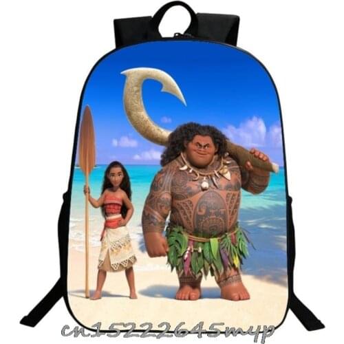 Children Backpack Princess Moana Cartoon Printed Baby Kids Preschool School Book Bags Small Bag Boys Girls Schoolbag Mochila