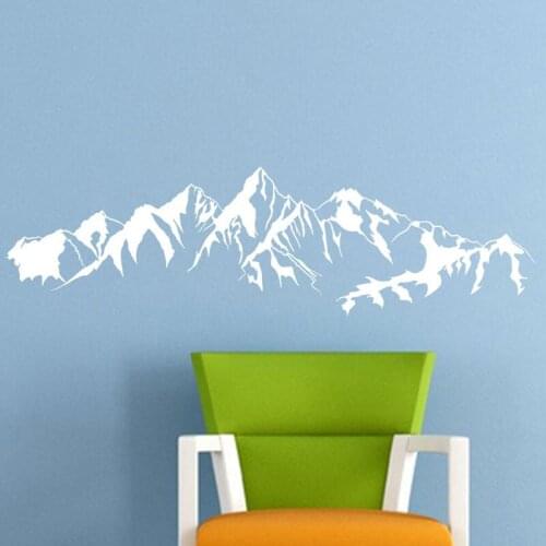 Mountain Landscape Wall Sticker Livingroom Home Decoration Vinyl Art Removeable Design Ornament Decals Decor LX54